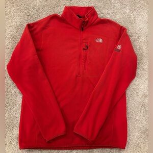 The North Face Summit Series Fleece Polartec 1/4 Zip Pullover Jacket Mens XL Red
